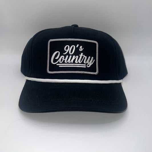 90's Country Patch Snapback Cap – Black Trucker | Otto & Port Rope Caps