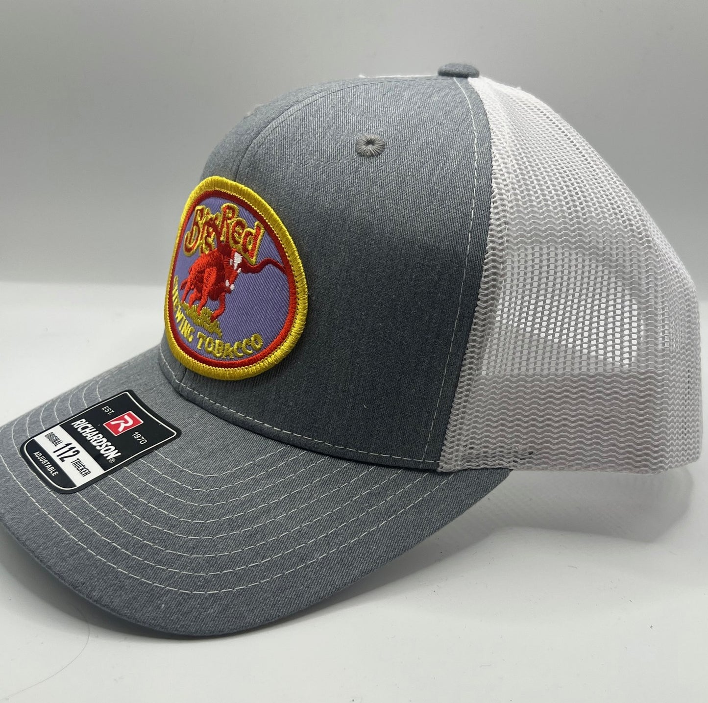 Big Red Chewing Tobacco Patch Cap – Richardson 112 Heather Grey/White Trucker Snapback
