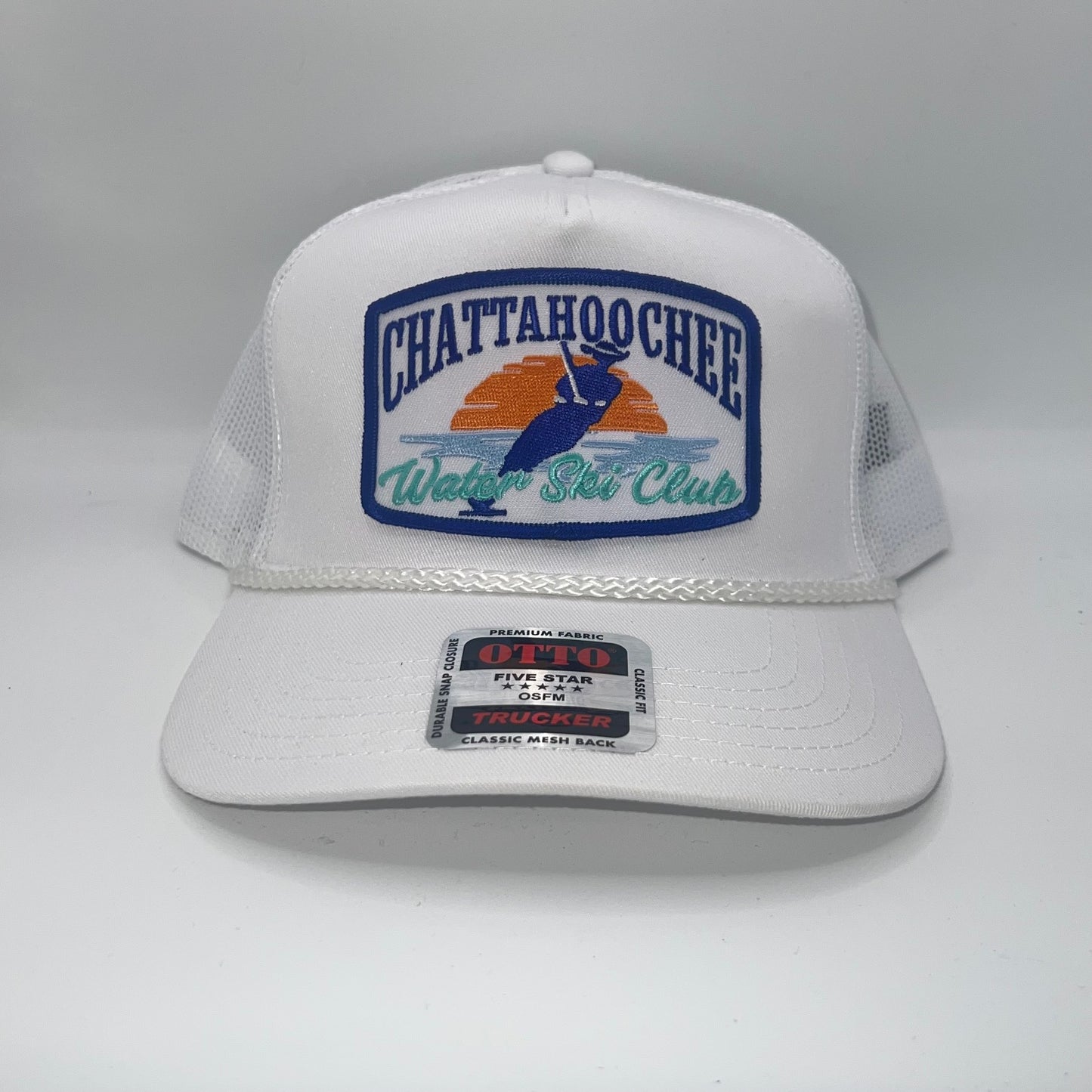 Chattahoochee Water Ski Club Patch Cap – White Otto Rope Trucker