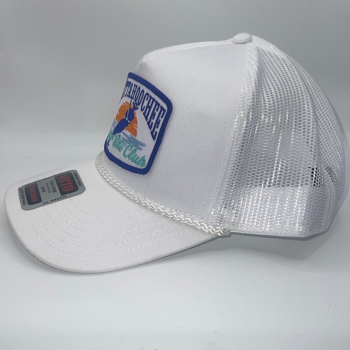 Chattahoochee Water Ski Club Patch Cap – White Otto Rope Trucker