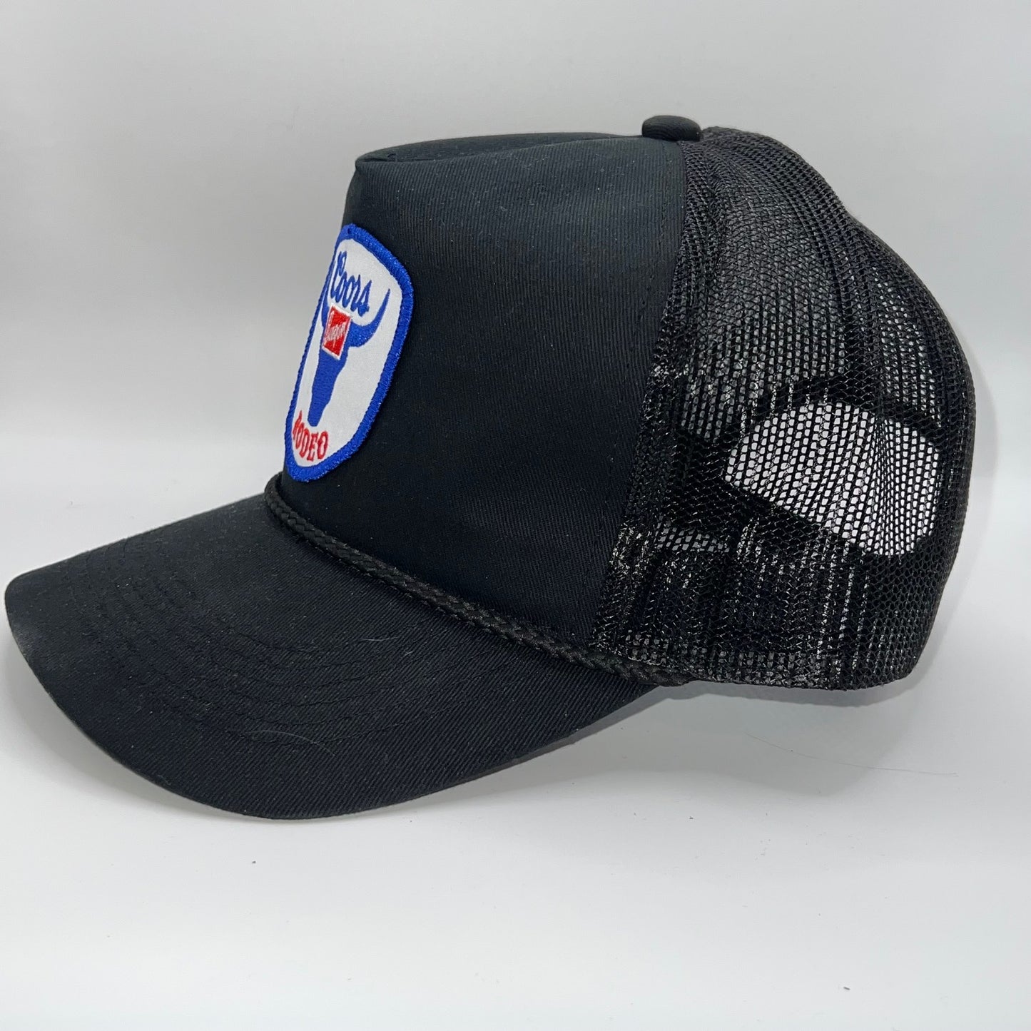 Coors Banquet Rodeo Patch Cap | Black Trucker Snapback