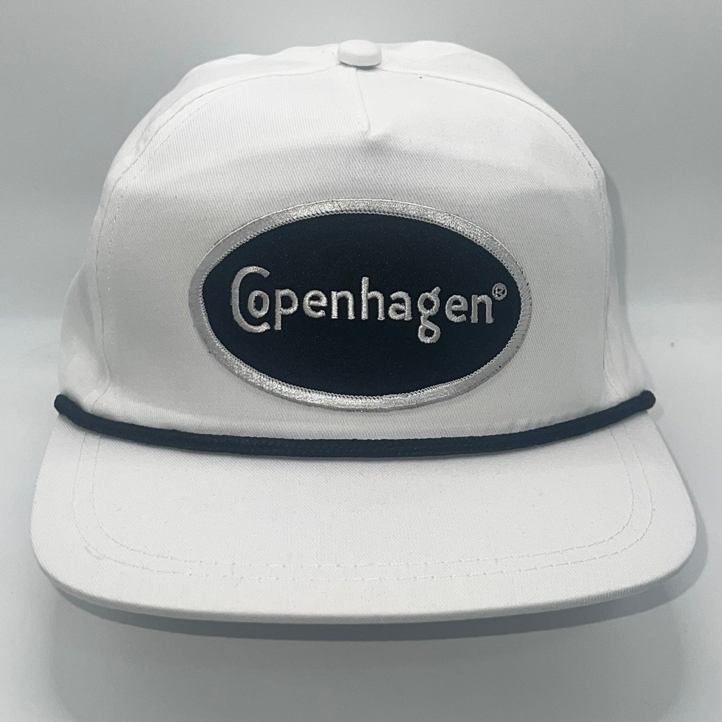 Copenhagen Patch Cap | Port Authority Rope Snapback Cap | White
