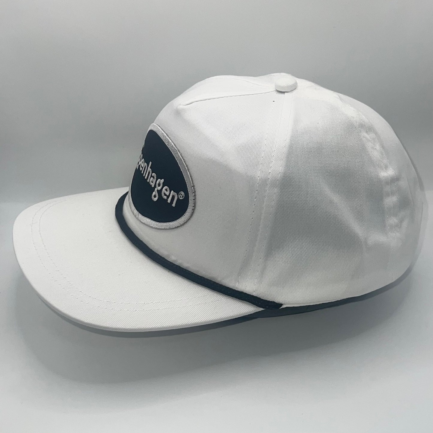 Copenhagen Patch Cap | Port Authority Rope Snapback Cap | White