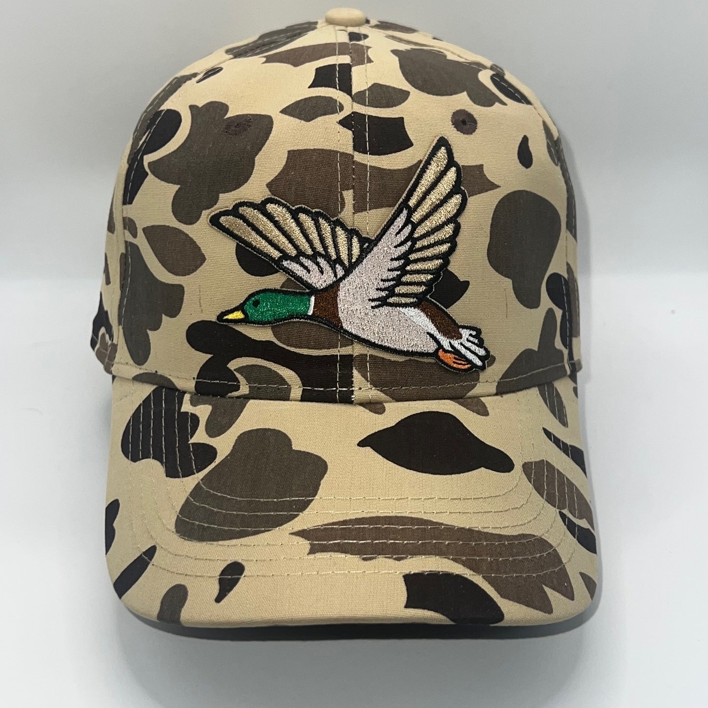Flying Mallard Duck Patch Cap | Outdoor Cap GC-100 Camo Snapback