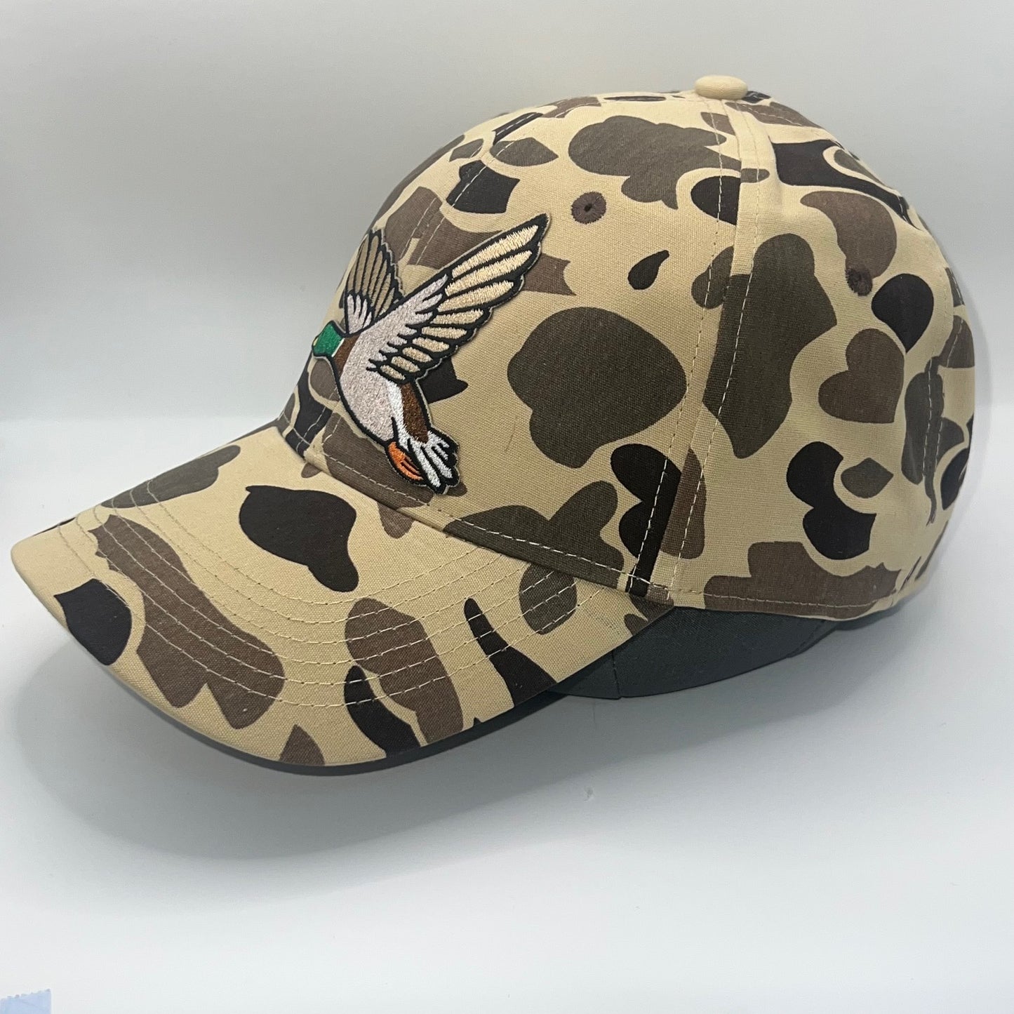 Flying Mallard Duck Patch Cap | Outdoor Cap GC-100 Camo Snapback
