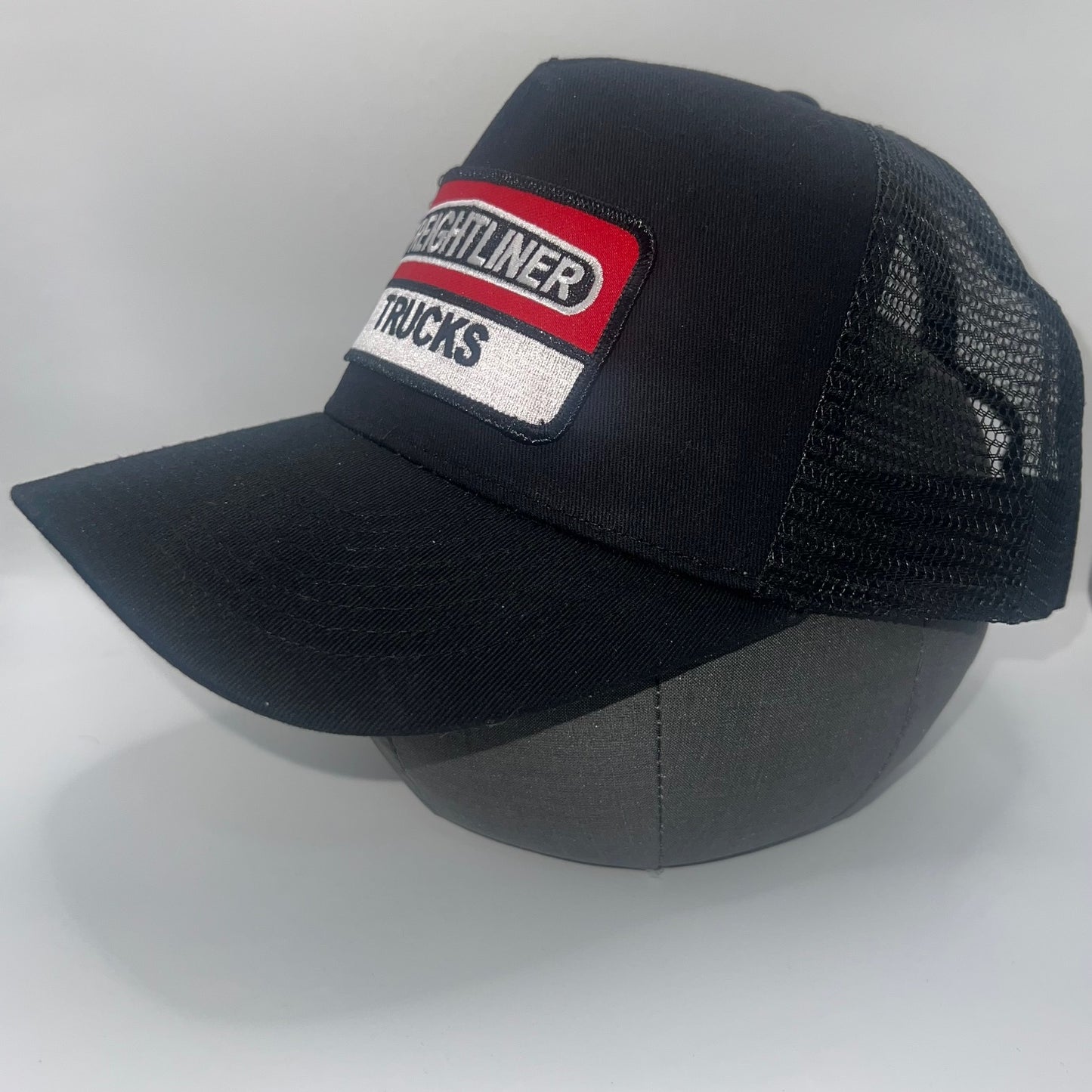 Freightliner Trucks Patch Cap | Cobra Cap Black Mesh Snapback Trucker