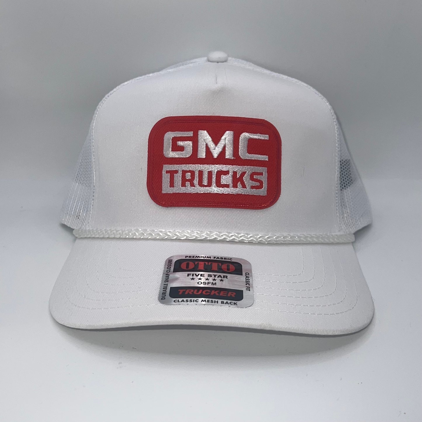 Vintage GMC Trucks Patch Cap | White Rope Otto Trucker Snapback