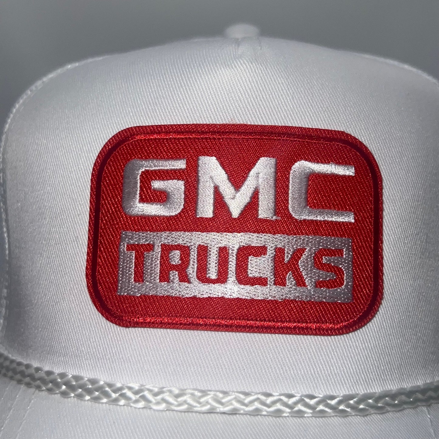 Vintage GMC Trucks Patch Cap | White Rope Otto Trucker Snapback