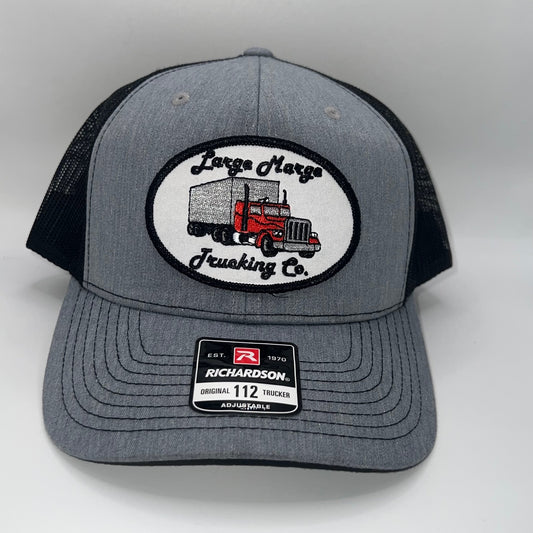 Large Marge Trucking Co. Patch Cap | Richardson 112 Heather Grey/Black