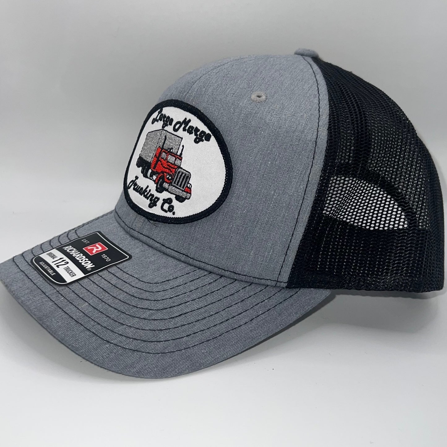 Large Marge Trucking Co. Patch Cap | Richardson 112 Heather Grey/Black