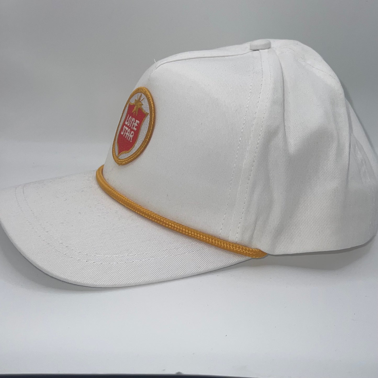Lone Star Beer Patch White Rope Trucker Cap | Vintage Texas Snapback
