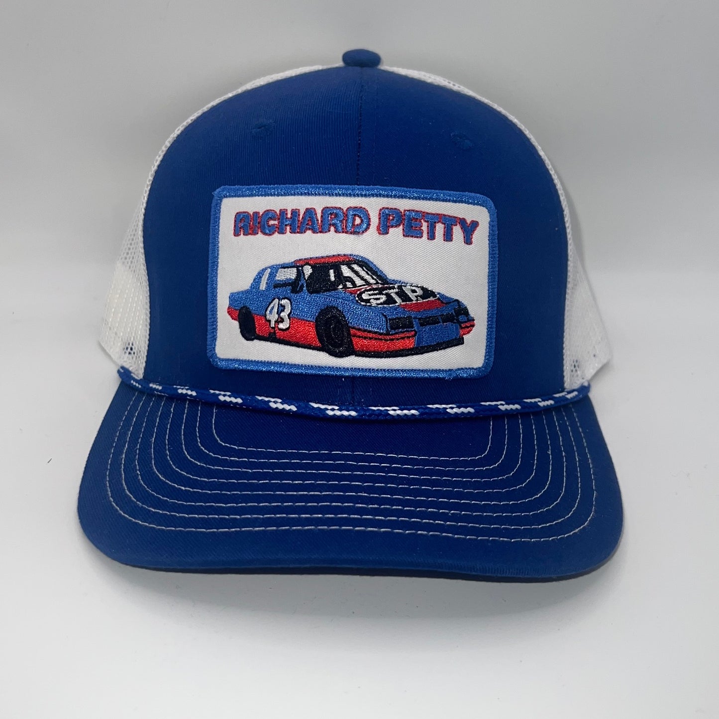 Richard Petty STP #43 Racing Team Rope Trucker Cap | Blue/White The Game