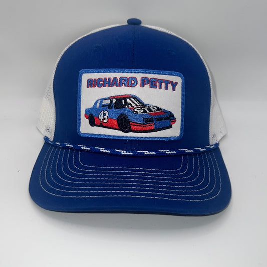 Richard Petty STP #43 Racing Team Rope Trucker Cap | Blue/White The Game