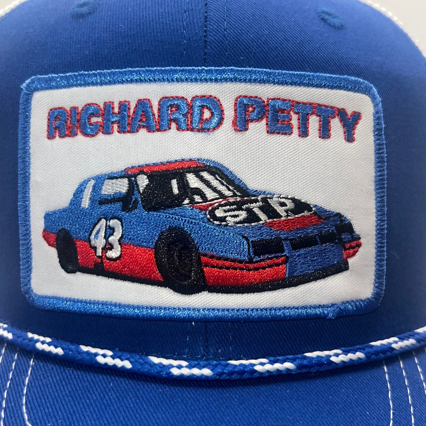 Richard Petty STP #43 Racing Team Rope Trucker Cap | Blue/White The Game