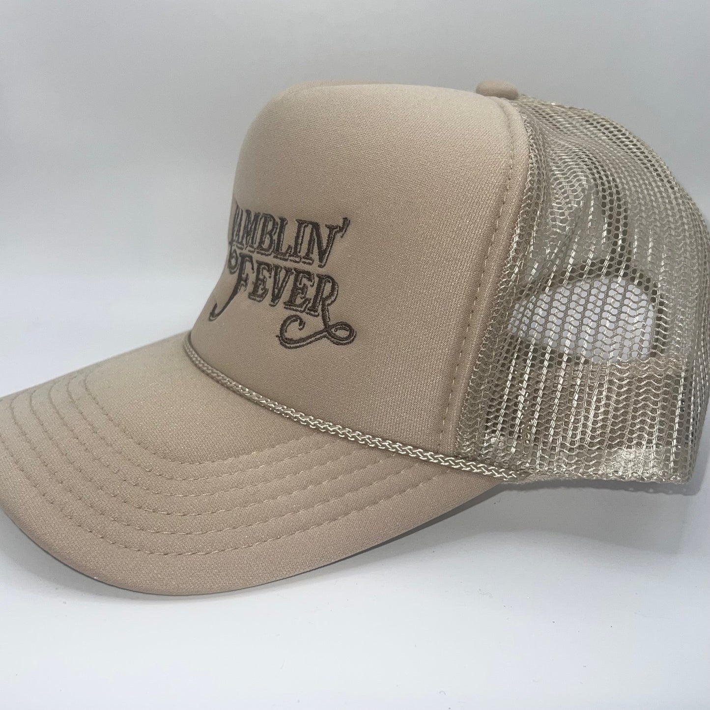 Ramblin' Fever Otto Foam Embroidered Front Mesh Back Trucker Cap – Merle Haggard