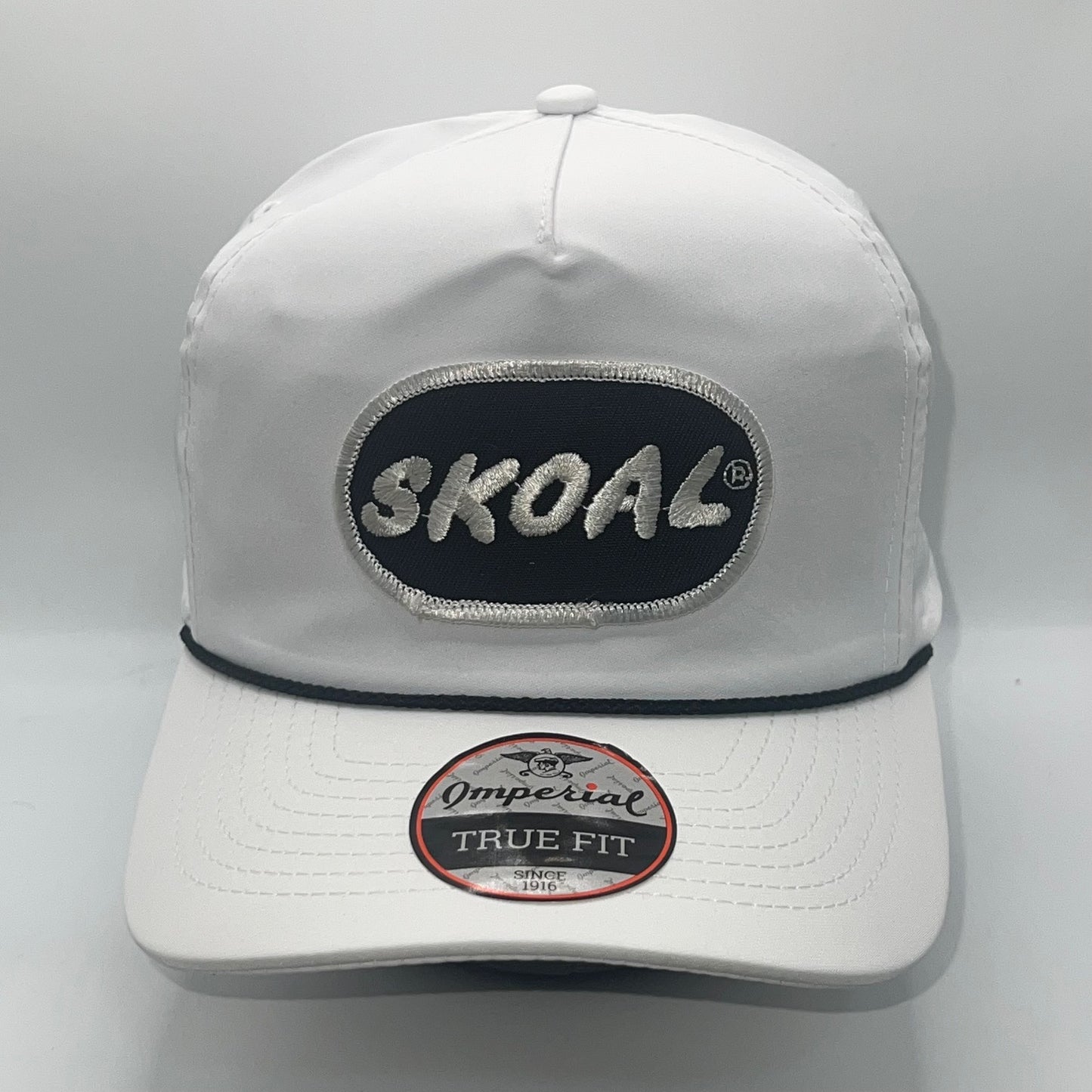 Skoal Patch Cap Tobacco | Imperial Rope Snapback Cap | White