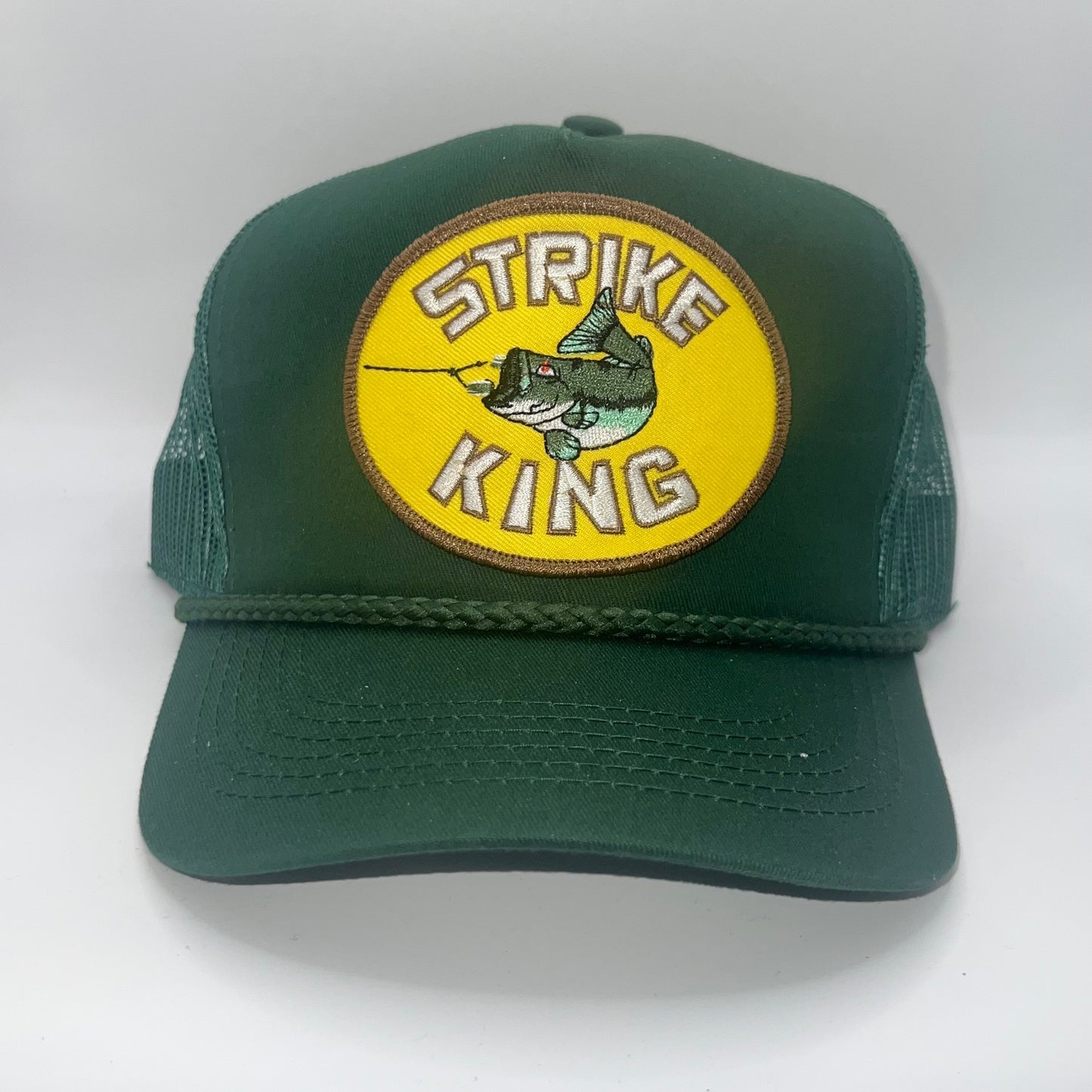 Strike King Fishing Patch Cap – Rope Trucker Snapback – Green & Khaki Color Options