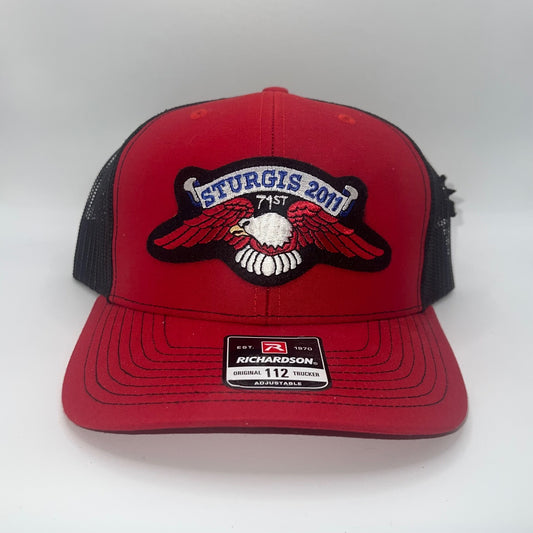 2011 Sturgis Motorcycle Run Richardson 112 Trucker Cap w/ FREE 71st Rally Collector Pin