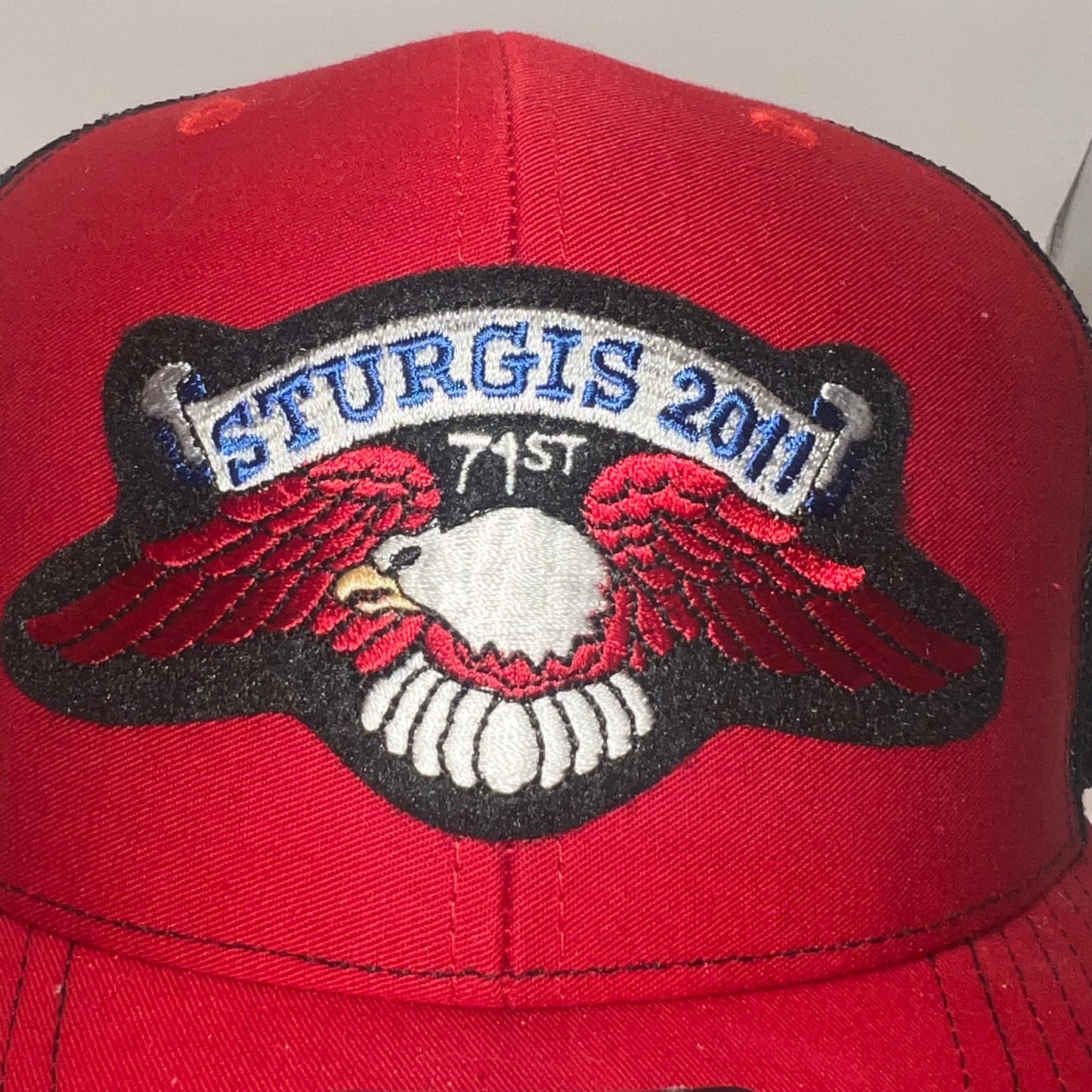 2011 Sturgis Motorcycle Run Richardson 112 Trucker Cap w/ FREE 71st Rally Collector Pin