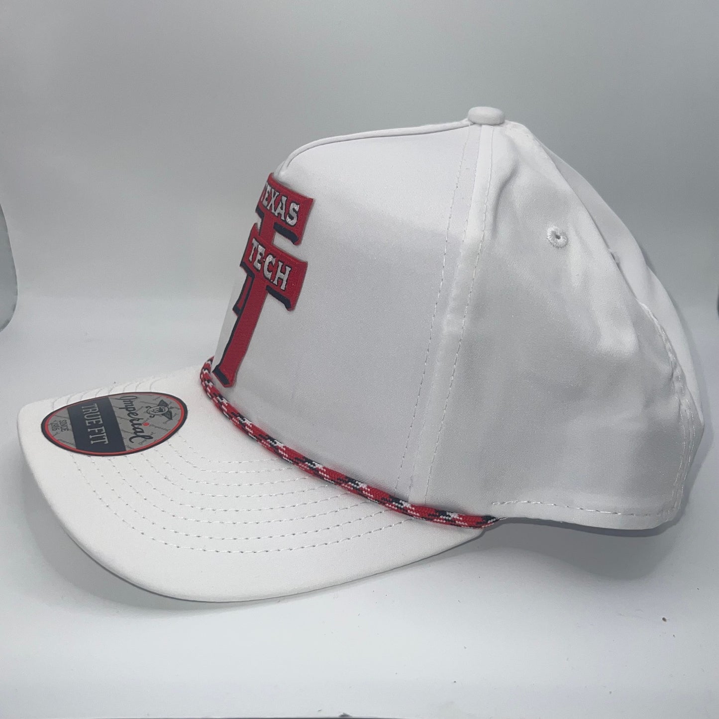 Texas Tech Red Raiders Imperial True Fit White Rope Cap | Patch Cap