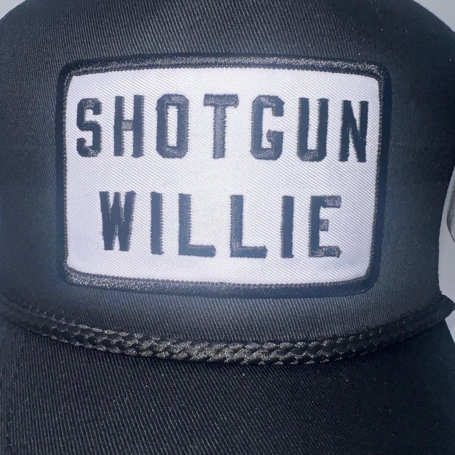 Shotgun Willie Trucker Cap | Willie Nelson Inspired Snapback Old School Rope Trucker