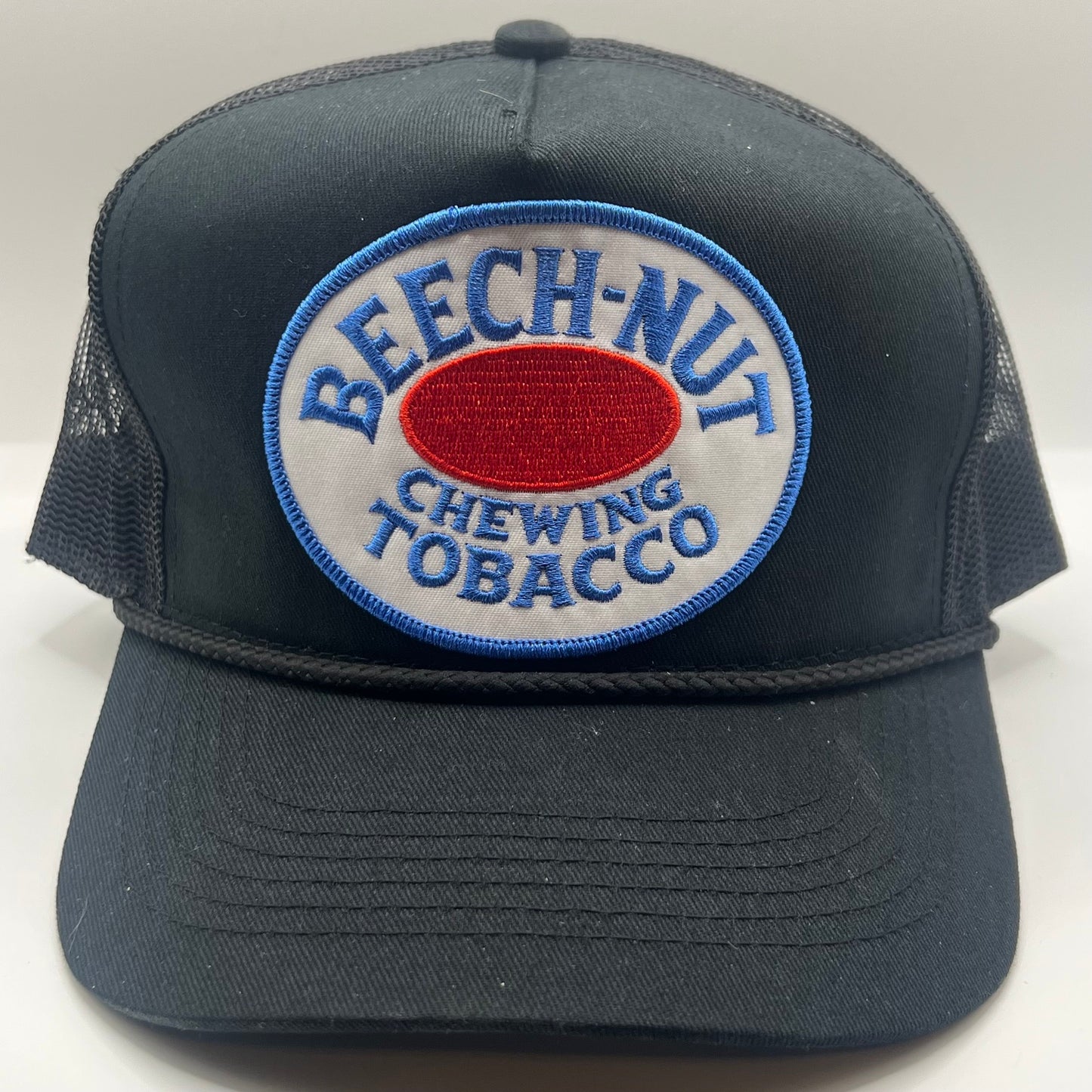Beech-Nut Chewing Tobacco Vintage Patch Trucker Cap – Black Rope Snapback