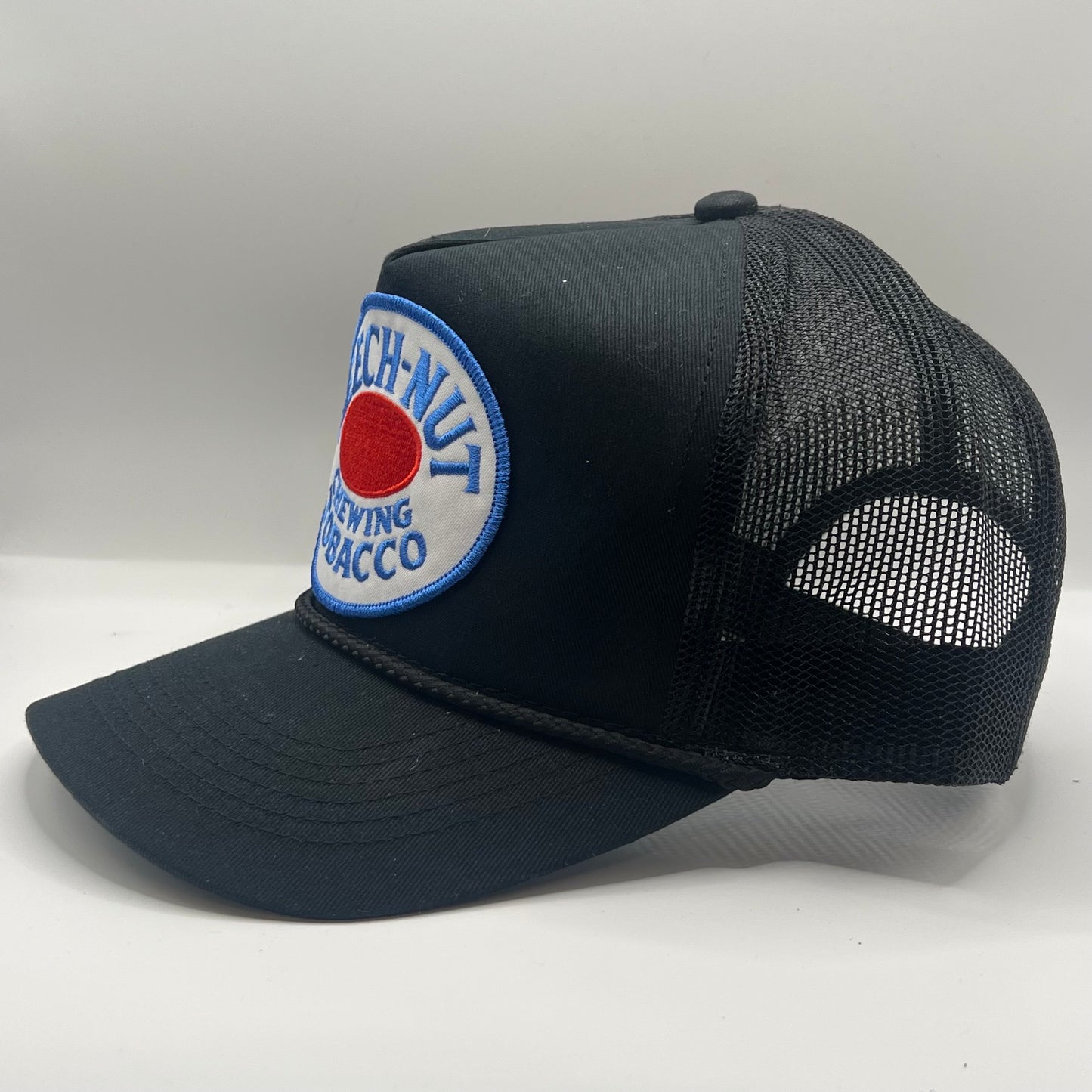 Beech-Nut Chewing Tobacco Vintage Patch Trucker Cap – Black Rope Snapback