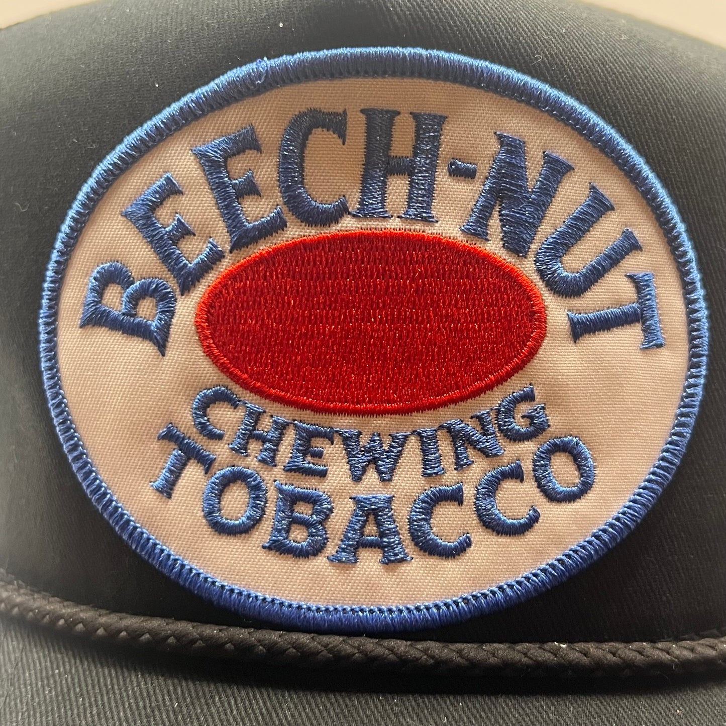 Beech-Nut Chewing Tobacco Vintage Patch Trucker Cap – Black Rope Snapback