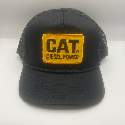 The Snowman's CAT Diesel Power Patch Cap | Black Trucker Snapback