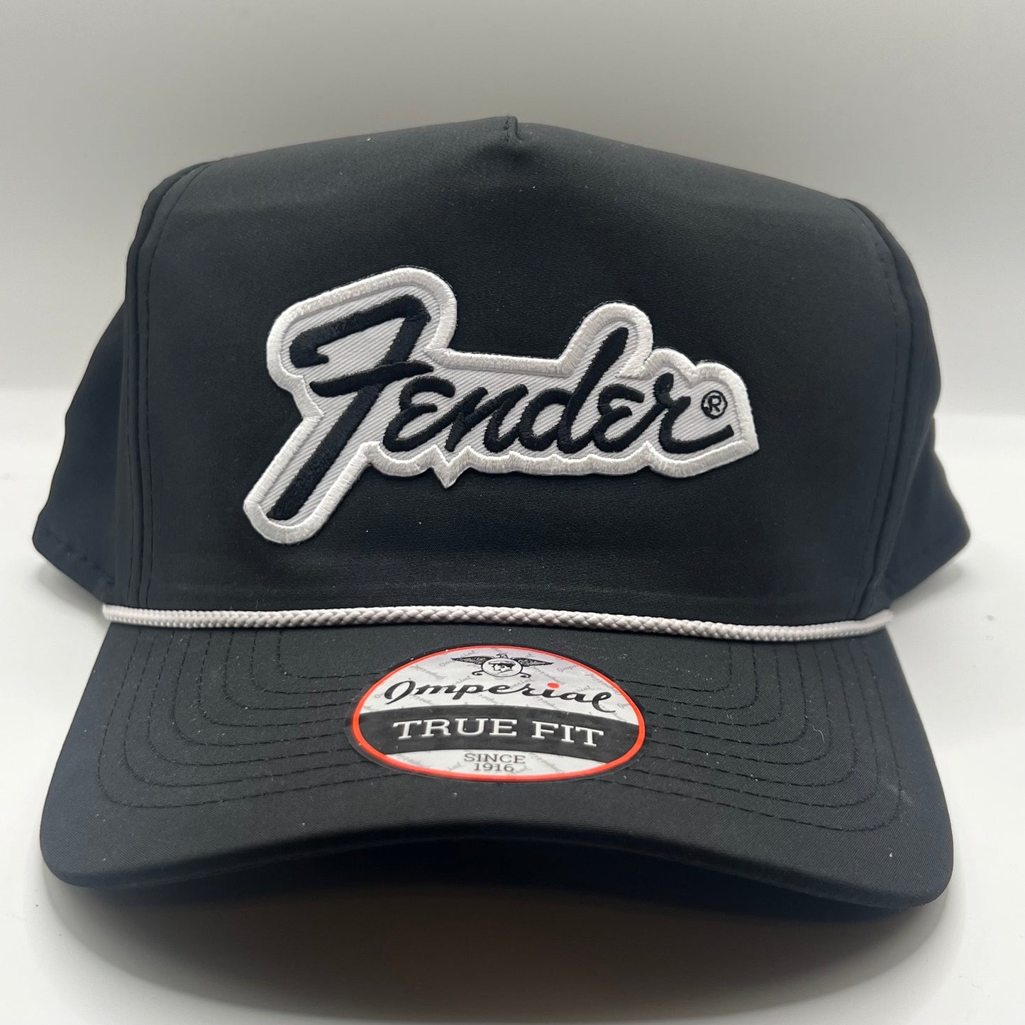 Fender Guitar Patch Cap | Black Imperial Rope Snapback