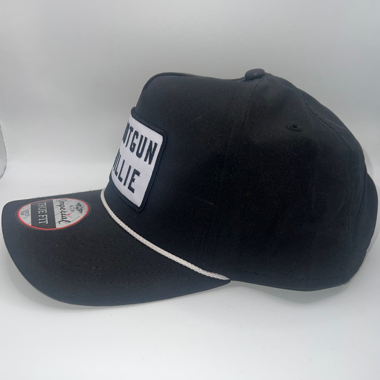 Shotgun Willie Patch Cap | Imperial True Fit Rope Trucker | Black or White
